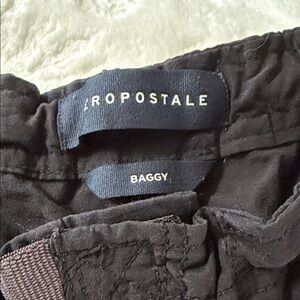 Aeropostale Black Baggy Waistband Pants